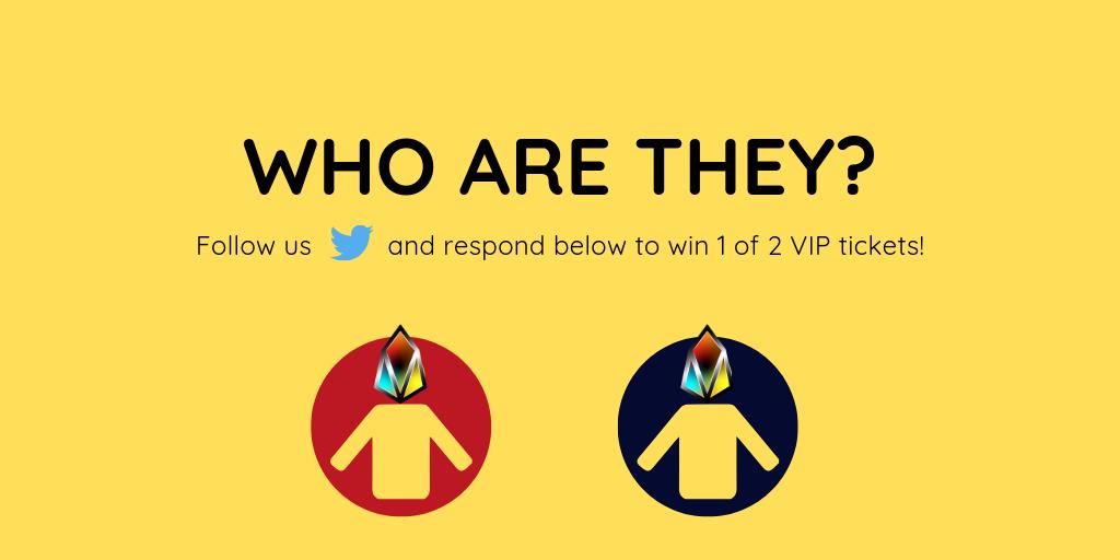 brockpierce's tweet image. Who’s going to @EOSWorldExpo Apr 13-14? Hopefully ALL of you because two very special unannounced guests (let&apos;s call them the #EOS2) will be in attendance! You won&apos;t be disappointed when you find out who they are. Any guesses? Tell us for a chance to win a VIP ticket! Go #EOS!