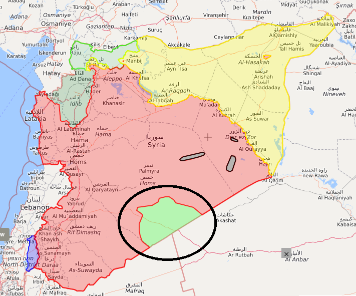 syrian desert on map Conflict In The Syrian Desert syrian desert on map