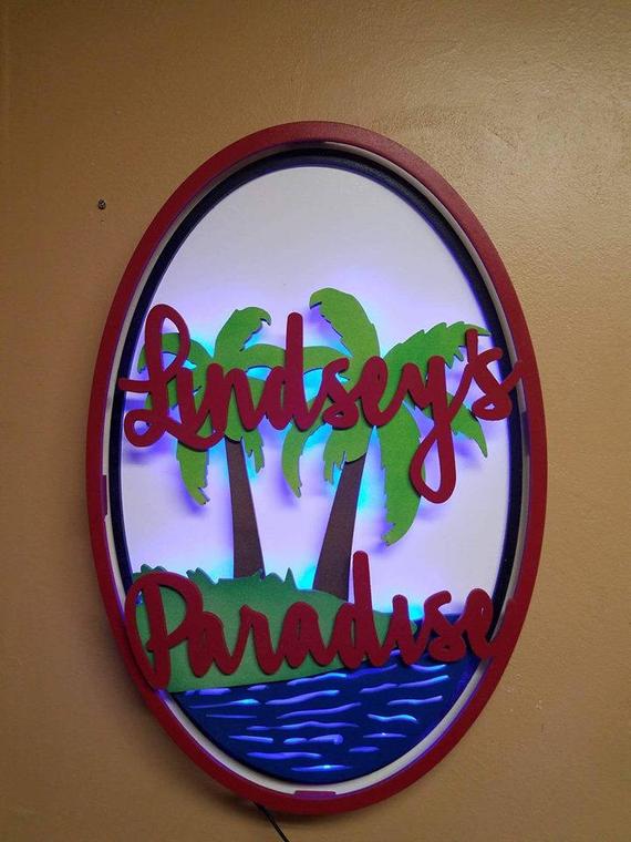 REWoodDesigns's tweet image. Paradise, 3D LED Lighted Sign, outdoor kitchen, Man cave, Pub,Bar Custom Wood Husband, Father, Grandpa, Dad Gift, Tropical Island Decor, #LightedSign #ManCave 
$95.00
➤ goo.gl/X4MdGW