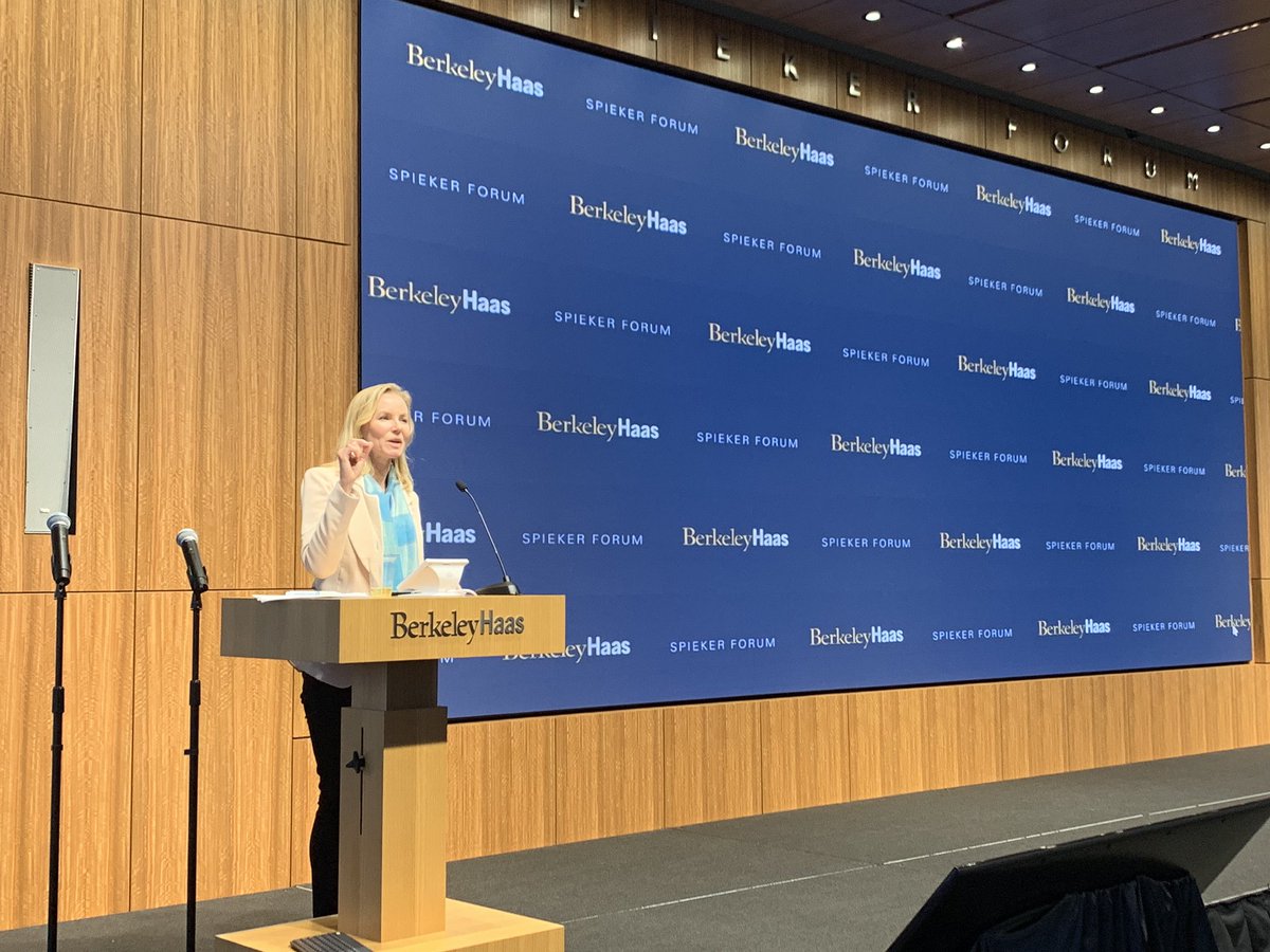 GSVC's tweet image. Co-founder of GSVC, Sara Olsen, addresses GSVC teams during our 20th anniversary awards reception. #GSVC #berkeleyhaas #GSVC2019
