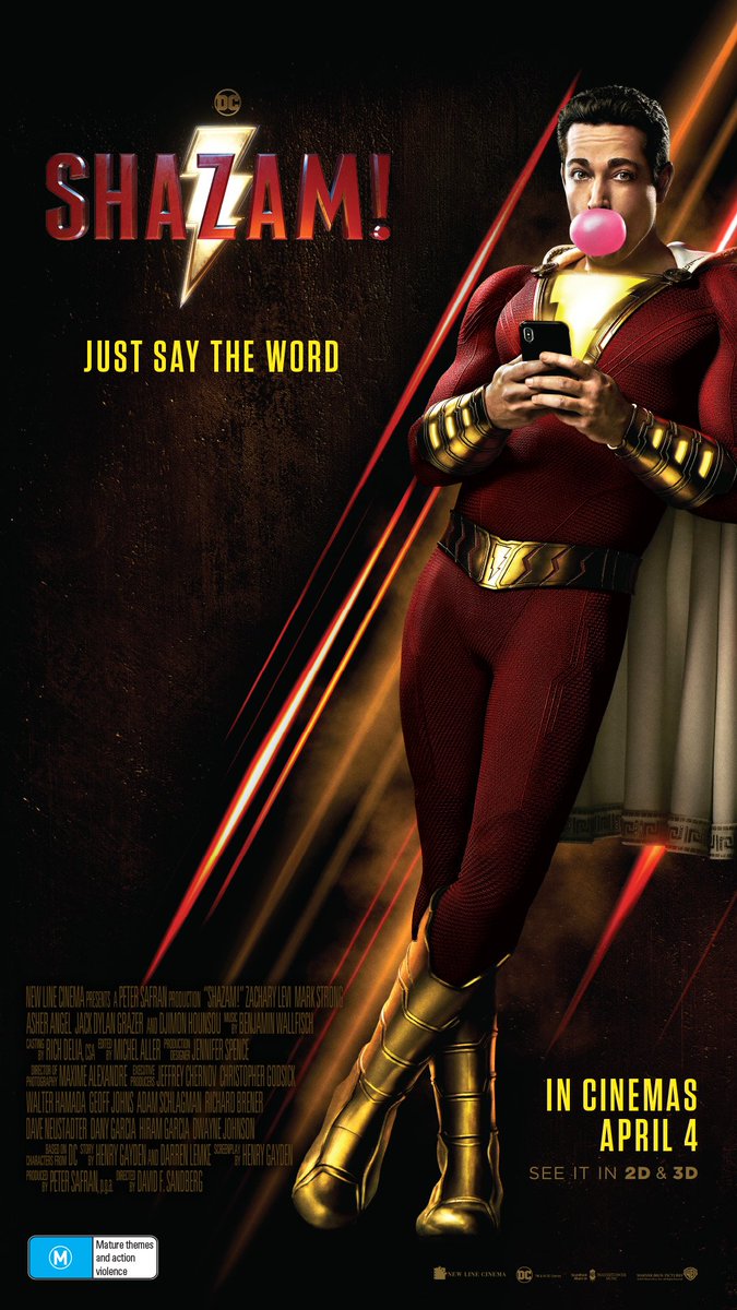 Just say the word. SHAZAM! In cinemas now! Tickets are selling fast so book now. bit.ly/2IgJycE