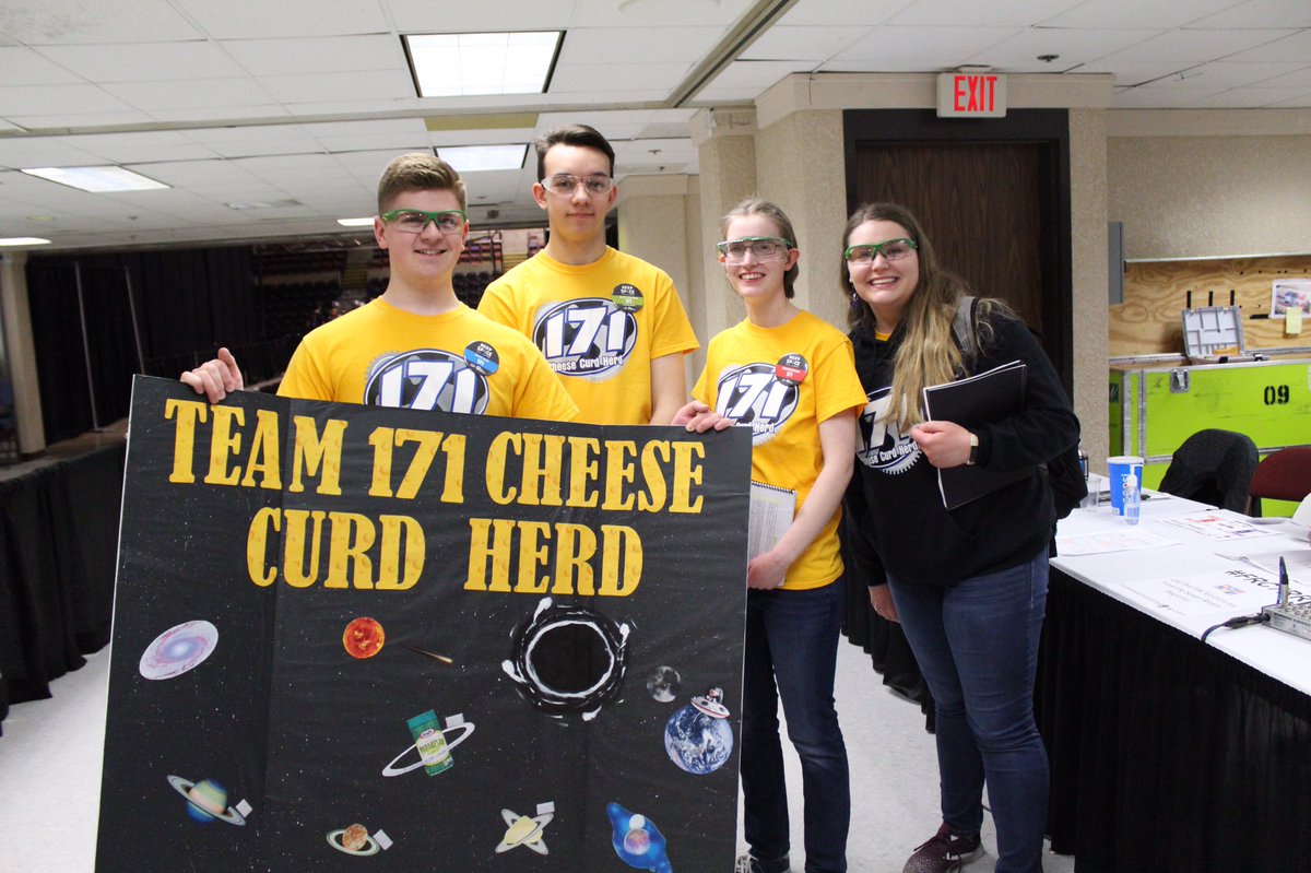 FRC171's tweet photo. Wow... itโs been an amazing day at the #SevenRiversRegional competition! We ended our day in 8th place out of 54 teams! #FIRSTrobotics is the hardest fun weโve ever had ๐ฎ๐We canโt wait to come back tomorrow!
#thehardestfun #omgrobots #FRC7RR #CurdIsTheWord #Team171 #TheDemigod https://t.co/kRgni2SA6z