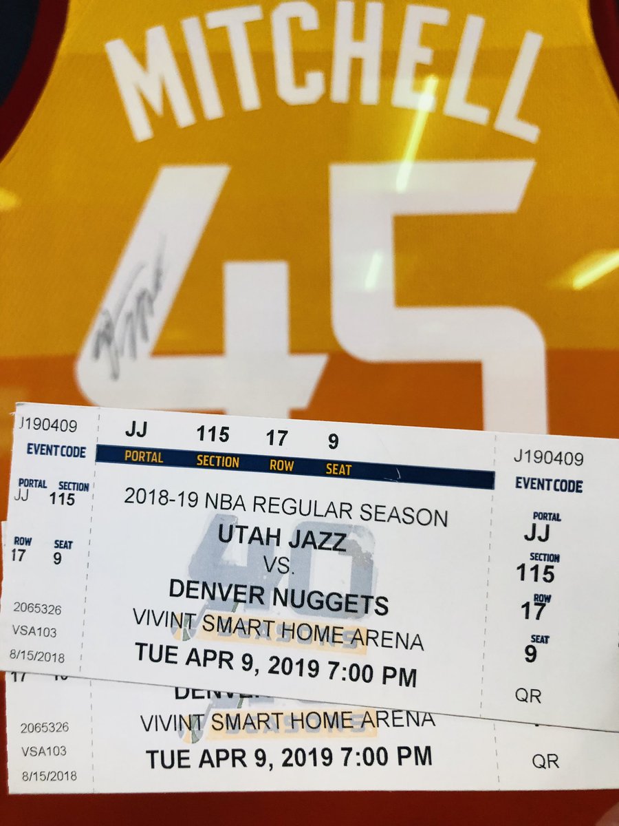 jazzteamstore's tweet image. 🚨TICKET GIVEAWAY🚨

We’re giving away 2 tickets to the last regular season home game, Jazz vs. Nuggets.

To Enter:
1️⃣ Follow @jazzteamstore 
2️⃣ Like &amp;amp; Retweet
3️⃣ Tag a Friend

(Winner will be DM’d by noon on Tuesday)