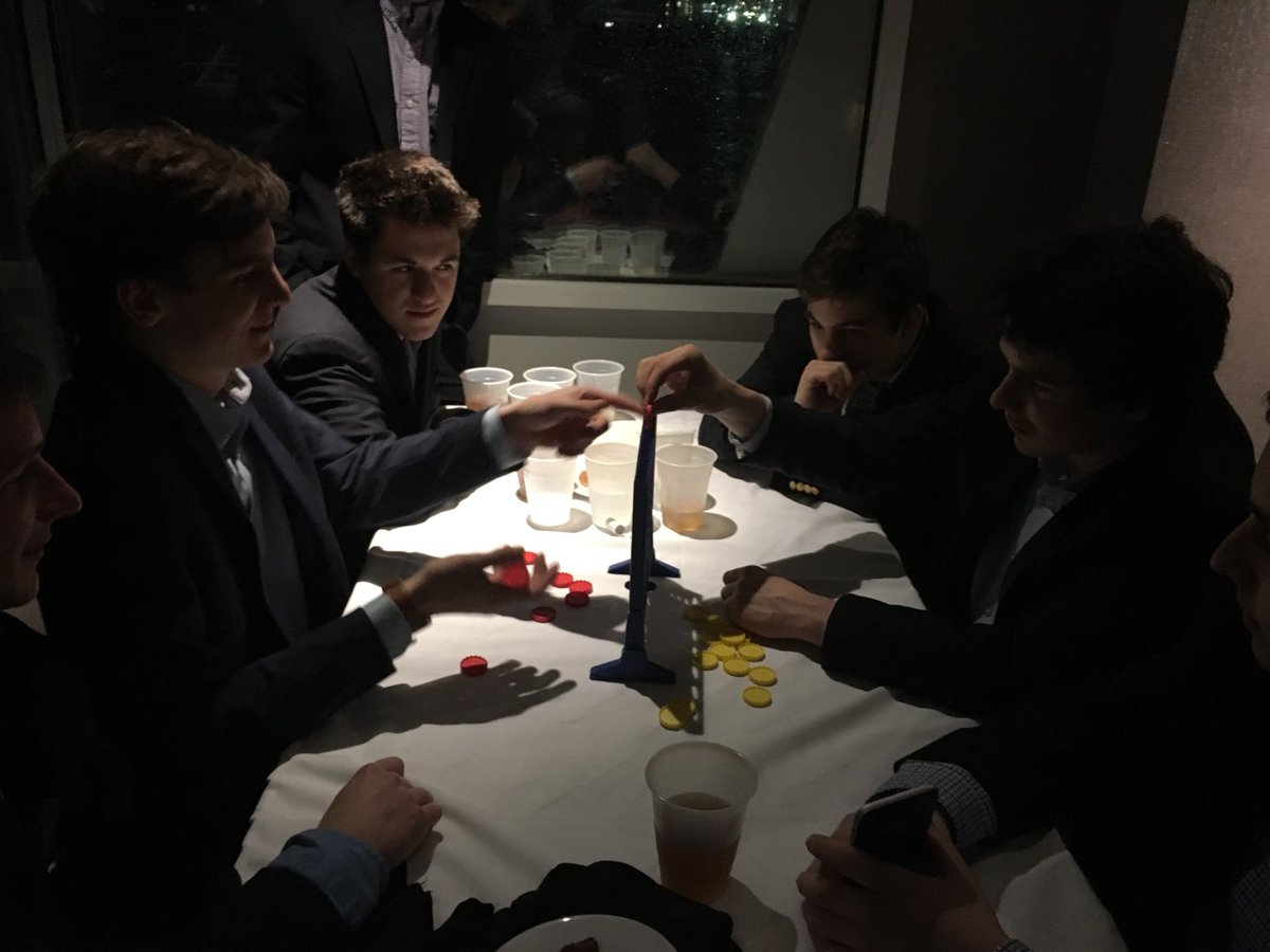 DuxburyHS's tweet photo. Yes, that is Connect Four! #seniornightout https://t.co/gcQy2CG0Ss