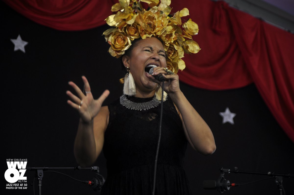 wwoz_neworleans's tweet photo. Robin Barnes performs in the Jazz Tent on May 6, 2018. This year, she'll play in the WWOZ Jazz Tent on Saturday, April 27, from 11:15a-12:05p. Photo by Leona Strassberg Steiner. See more of our #JazzFest50 Photos of the Day at https://t.co/fdbuy9zSXr. https://t.co/Ozmz3yQQSo
