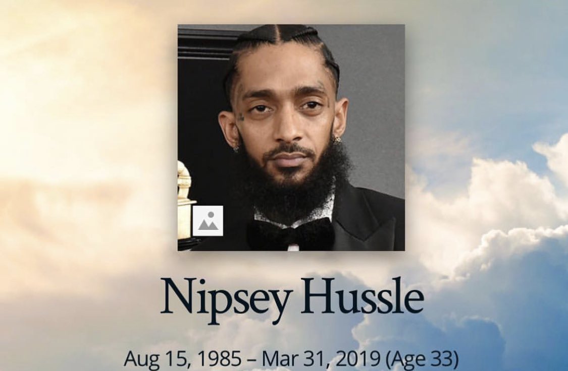 deelarean's tweet photo. I still canβt believe they killed this man. Iβll forever be hurt by this π©π /#FlyHighNip #RIPNippseyHussle π https://t.co/KxO3y7sY9V