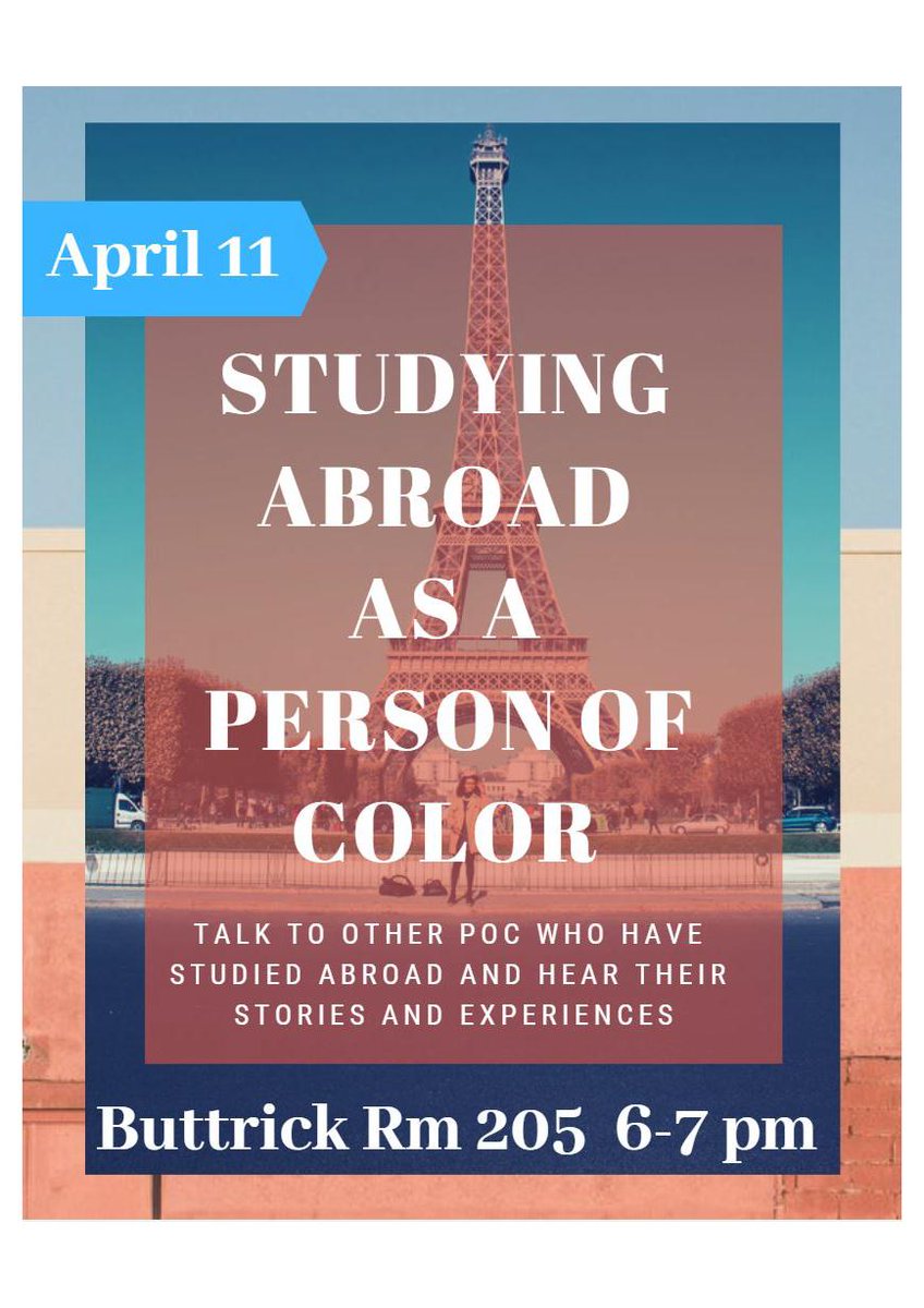 GEOVanderbilt's tweet photo. VU @IFSAStudyAbroad Global Ambassadors are hosting a "Studying Abroad as a Person of Color" session on April 11 at 6pm. GEO staff will be there to help answer questions. Come join us! #anchordownabroad #studyabroad https://t.co/EDuxUOQhC3 https://t.co/40ZFV1GujT
