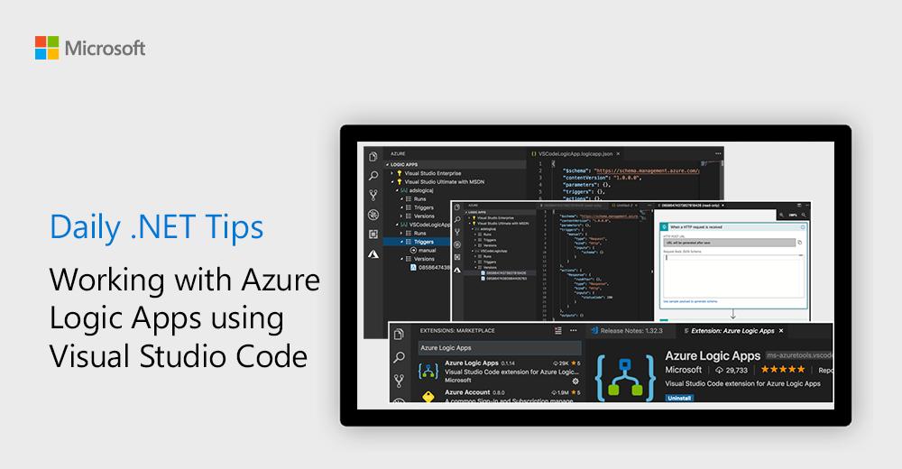 VisualStudio's tweet image. Are you developing an #Azure-based solution with #VSCode? Use #AzureLogicApps extension for powerful commands and tooling support. 
Get started: msft.social/0iVoAT