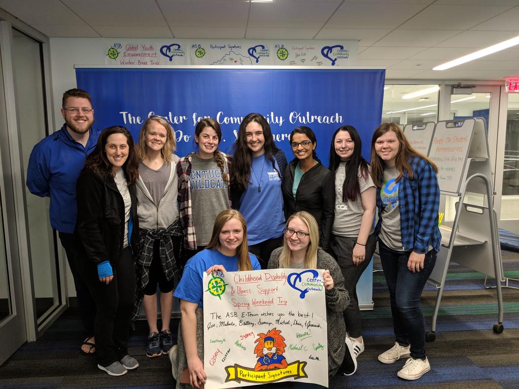 UKASB's tweet photo. We're at the Center for Courageous Kids for a weekend service trip! https://t.co/XMupprQTRD