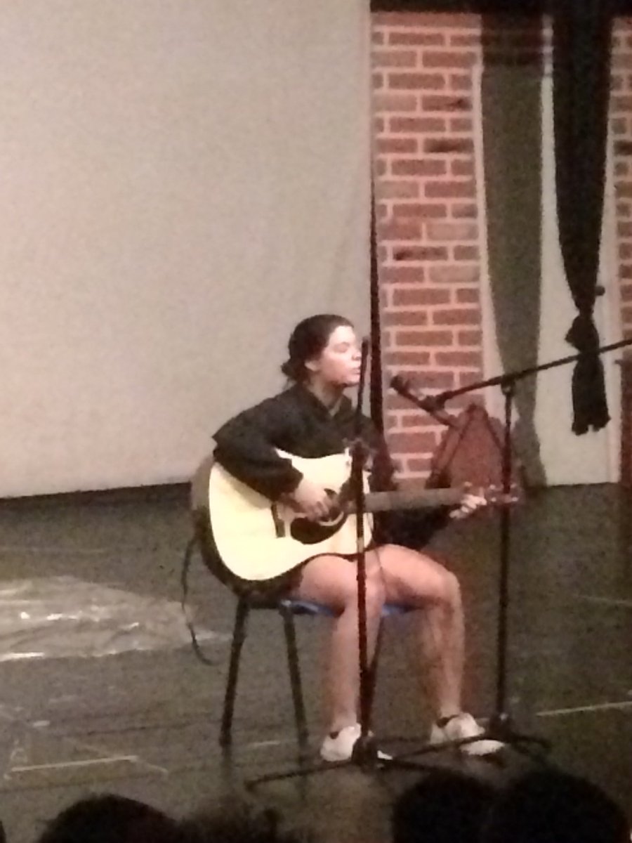 AELhighschool's tweet photo. Alaina Haik opens Lincoln HS Talent Show! #aelcondors https://t.co/gOiwQNjZnv