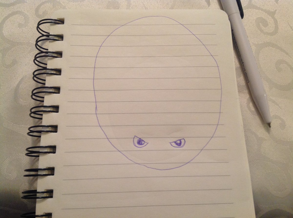 look at this picture my mom drew of my cat