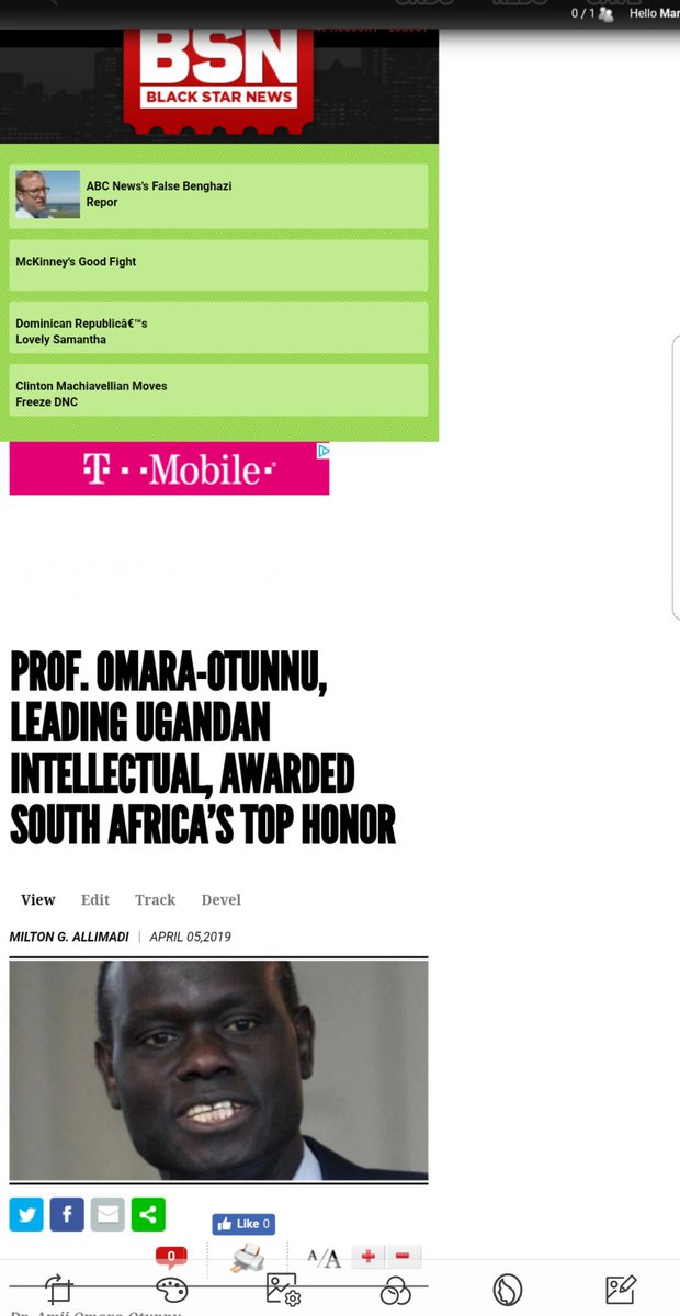allimadi's tweet photo. #SouthAfrica #PanAfrica #NationalOrder
Amii #Omara-Otunnu, a Univ Connecticut professor who hails from #Uganda awarded South Africa's highest national honor; the awards will be presented by President Cyril Ramaphosa in a ceremony April 25.
Comgrats!
https://t.co/0Zb2W16Xfz https://t.co/XxeKHjZYqI