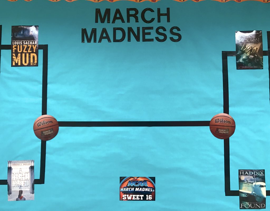 UESLibrary's tweet image. Our students have chosen their Final Four books for this year's #MarchBookMadness! They voted all this week during LIT for their favorites to advance to the championship round! @lisa_lisa2122 @UESPrincipal 🏀📚