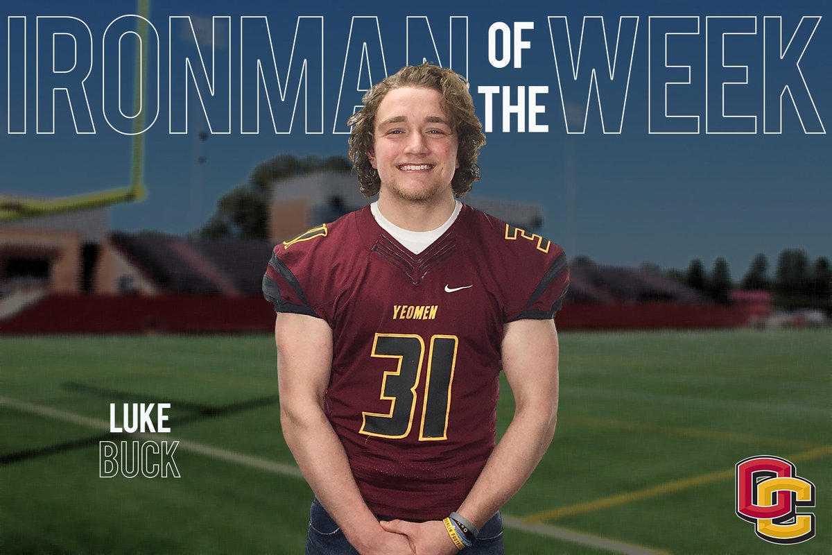 The Iron Man competition has wrapped up for another week. The winner this week, based on his performance in the classroom, individual and team workouts and his commitment to better those around him, is Junior LB Luke Buck. Keep up the good work!