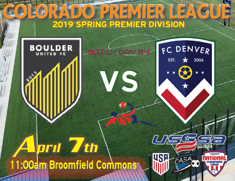 Colorado Premier League (@copremierleague) on Twitter photo CPL Match Day #4 brings us to mid season and points from games start becoming all the more important. Kicking off the Premier division is <a href="/BoulderUnitedFC/">Boulder United FC</a> vs <a href="/FC_Denver/">FC Denver</a> United. <a href="/SoccerUSSSA/">USSSA Soccer</a> <a href="/ncl_usssasoccer/">National Champions Soccer League USSSA</a> CPL Match Day #4 brings us to mid season and points from games start becoming all the more important. Kicking off the Premier division is <a href="/BoulderUnitedFC/">Boulder United FC</a> vs <a href="/FC_Denver/">FC Denver</a> United. <a href="/SoccerUSSSA/">USSSA Soccer</a> <a href="/ncl_usssasoccer/">National Champions Soccer League USSSA</a>