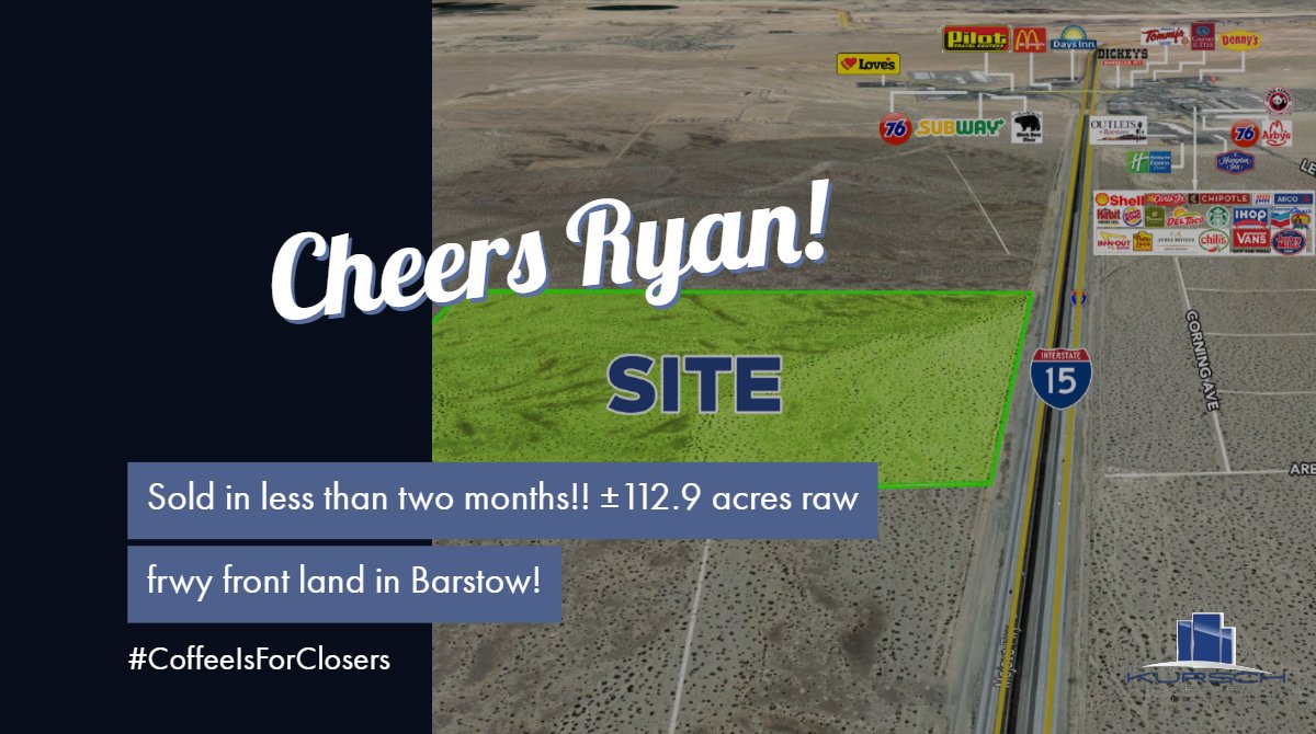 kurschgroup's tweet photo. Congrats Ryan! SOLD in less than 2 Months! 
If you want Ryan to represent your property  just give him a call at 760.983.2383

#Sold #KurschGroup #RyanTravis #AlwaysBeClosing #Barstow https://t.co/lkyjHdWK7Y