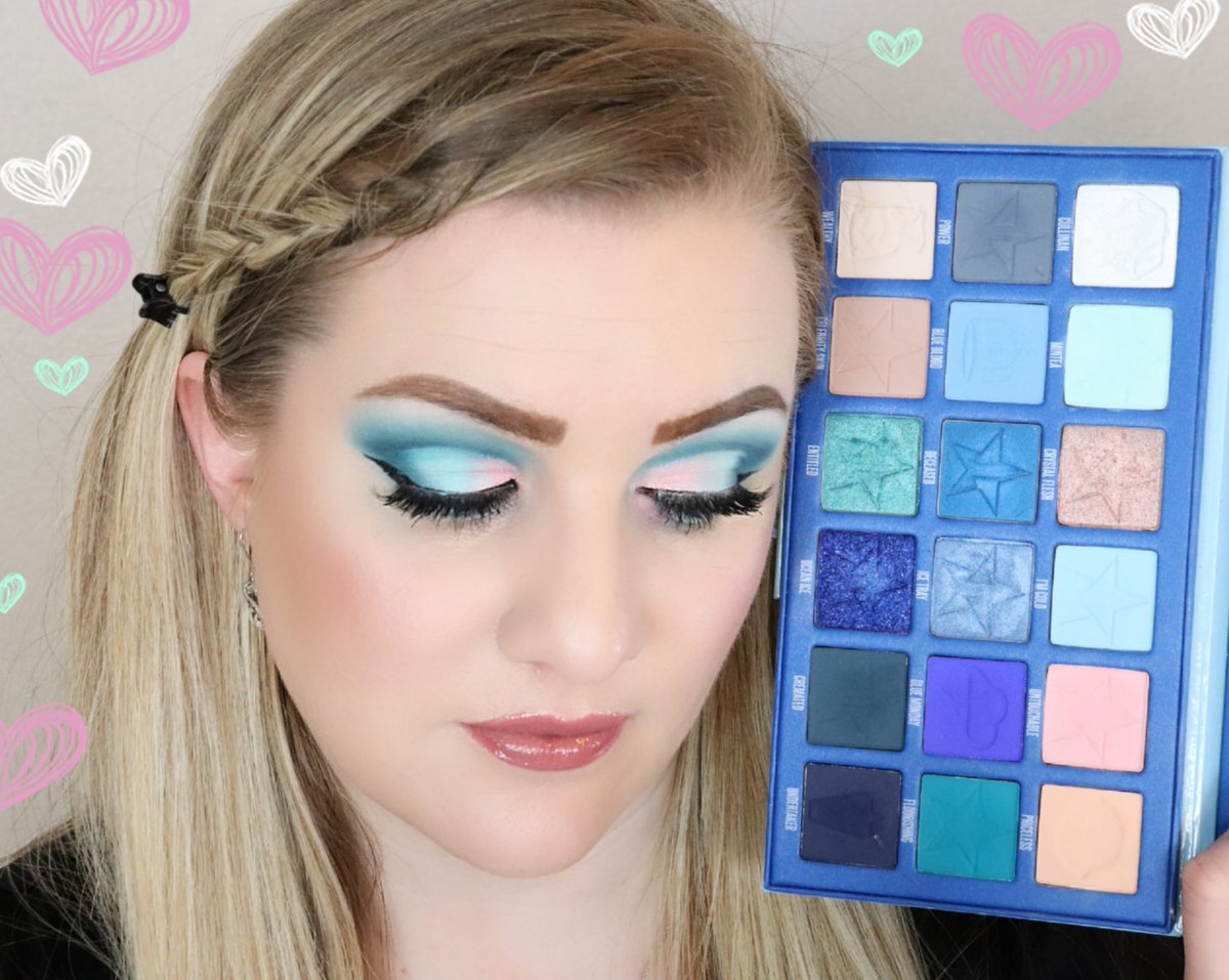 Just put up a new video using the Blue Blood Palette again. This one is more of a Spring Look! 🌷 Link to Video: youtu.be/m7s0qG5ysDI
#blue #bluebloodpalette #jeffreestarcosmetics #springmakeup #springvibes