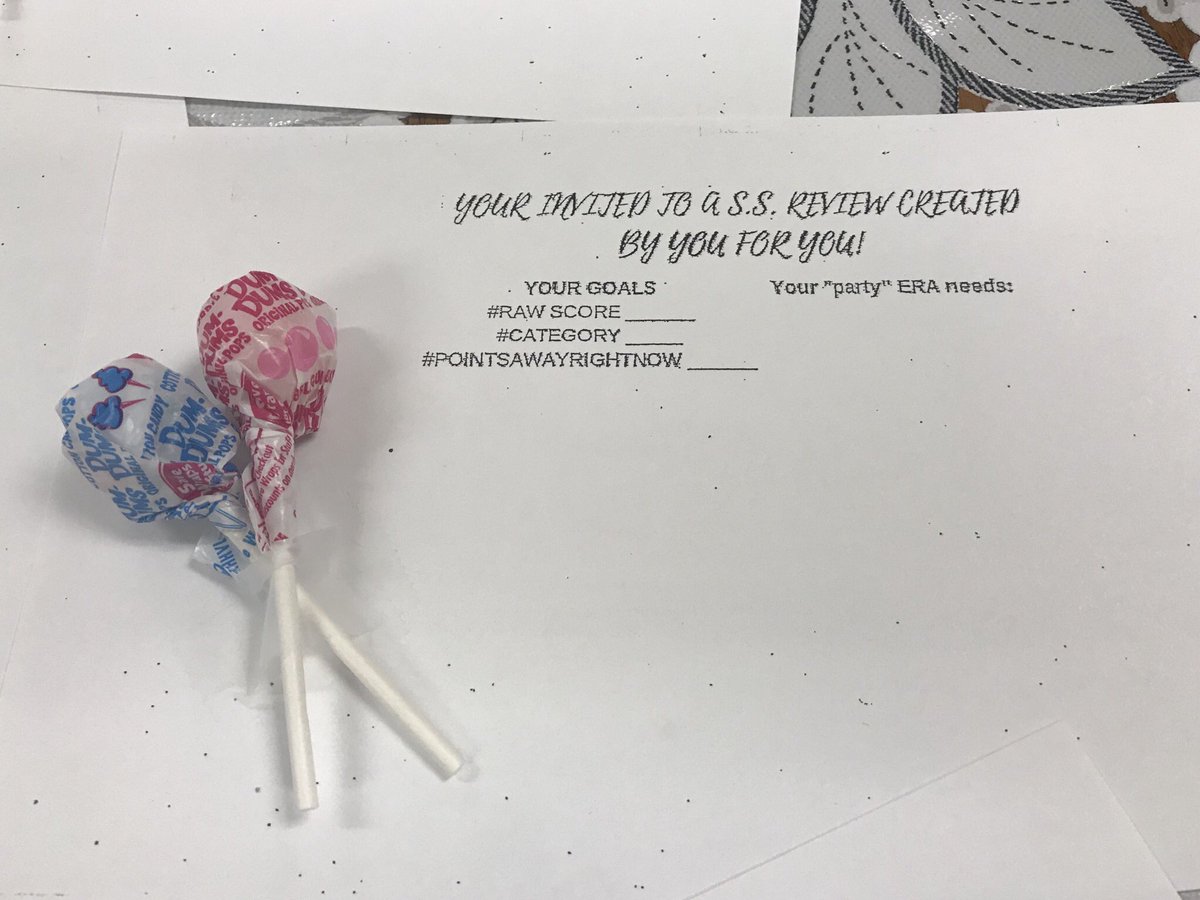 BrownWarrens's tweet photo. My students were greeted with an invitation and “party” set up. To start our review that is Created by them and for them!!!! #letsreachthenextlevel https://t.co/XqAncl67Sk