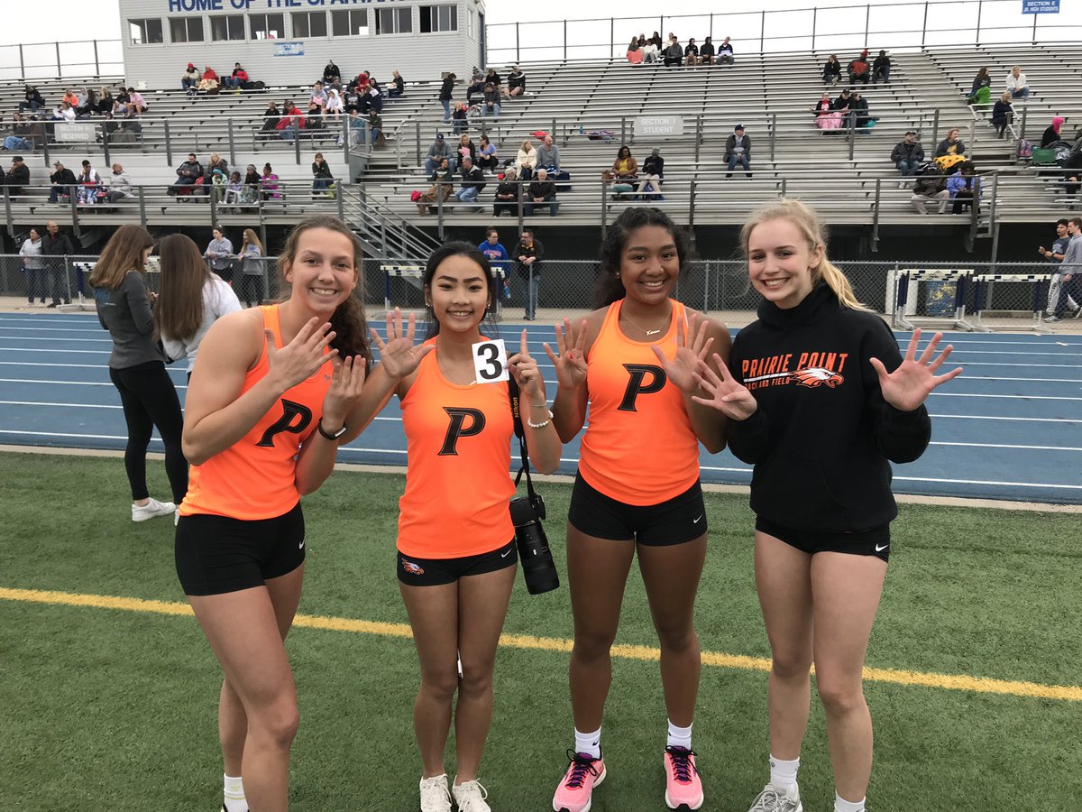 Shuttle Hurdle squad drops to 1:09.90 on a nice night to run! Only getting faster ladies! Very proud of you!