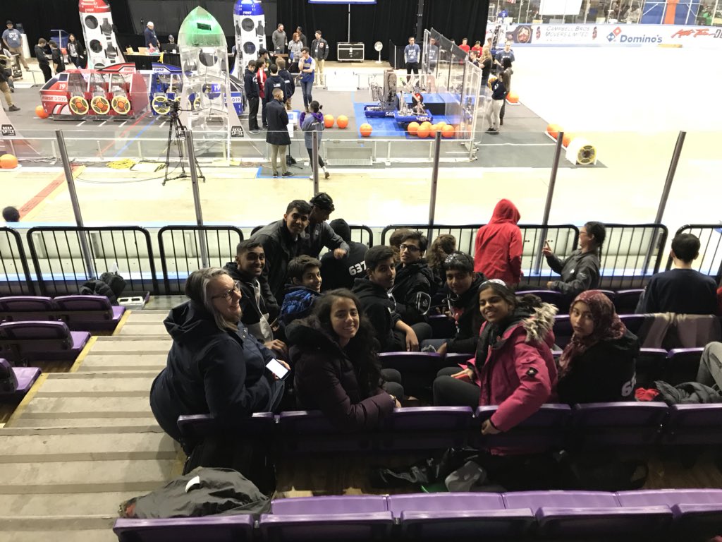 frc6378's tweet photo. Made it to Western! Looking forward to a weekend full of fun, learning, and competition. 🚀 #omgrobots https://t.co/necpPNN4kf