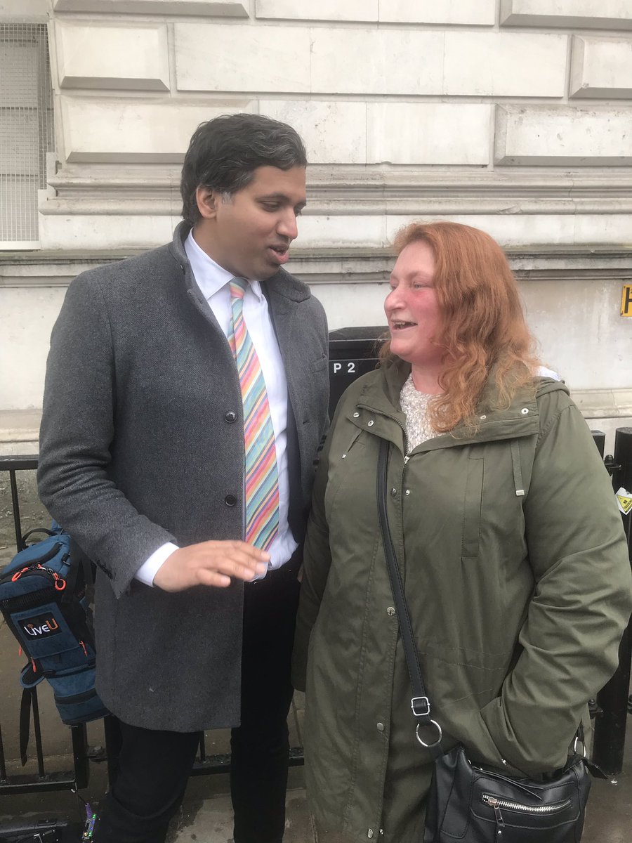 My wife <a href="/joanne1wilkes/">Joanne Wilkes</a> was chuffed to talk to <a href="/faisalislam/">Faisal Islam</a> near Downing St the other day, a pleasure to meet him, polite, friendly and willing to take time out to chat. Proper gent!