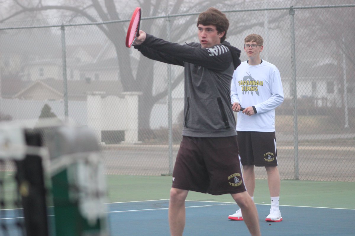 SavageTennis1's tweet photo. Great day on the tennis courts! Kris Rudel/Tage Young 1st Place Medal in Doubles A Flight. #SavagePride #10US https://t.co/yMuZ3BBsdy