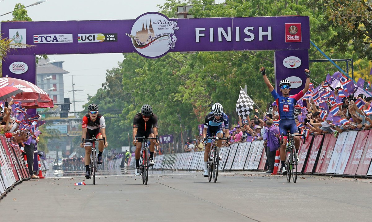 🌈MEN'S TOUR OF THAILAND 2019
🇹🇭 ✨✨Stage 5 Result✨✨ 
🥇1．SIRIRONNACHAI Sarawut THA / TCC 3:54:35
🥈2．CASTIBLANCO CUBIDES Jorge Camilo COL / AME 3:54:35
🥉3．GONG Hyosuk KOR / LXC 3:54:35