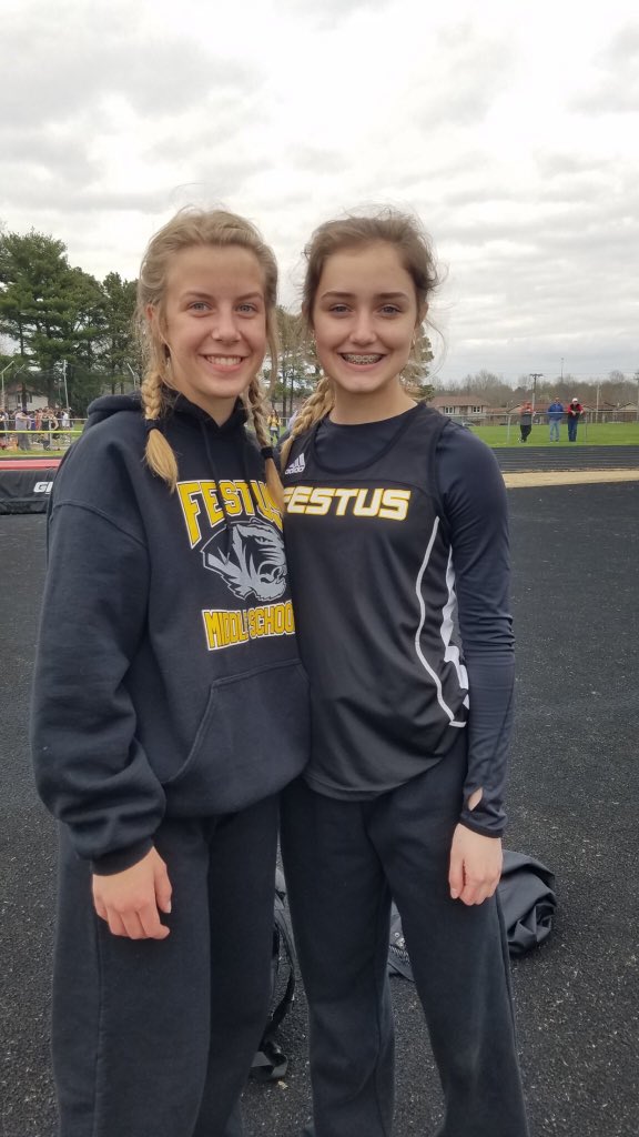 Strong finish for Josie Allen and Ella Shy securing 2&amp;3 places in girls 8 grade high jump!