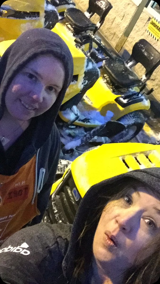 Cleaning off our tractors which are covered in snow #springwhereareyou #snowcoveredtractors #HDSpringBlackFriday