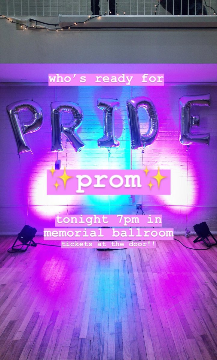 Join us &amp; <a href="/lambdauga/">UGA Lambda Alliance</a> ‼️TONIGHT‼️ for our #Gaypril event, 'Pride Prom'! 

📍Memorial Hall Ballroom
🕰️ 7pm-10pm