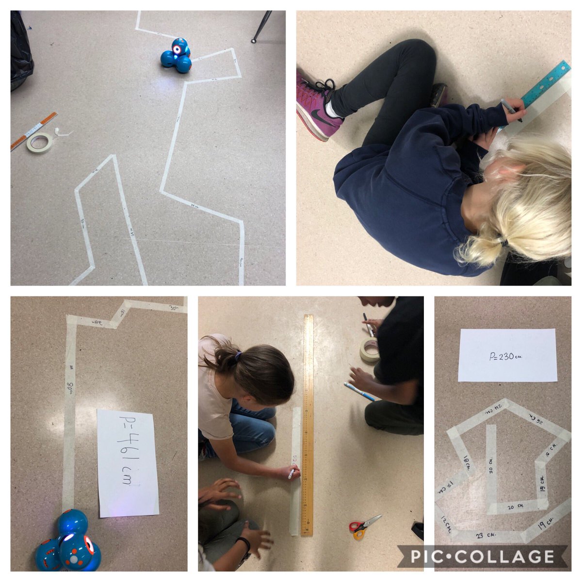 We ❤️ combining math and robotics @crescentpark36 We enjoyed calculating the perimeter of Dash’s pathway! #sd36learn