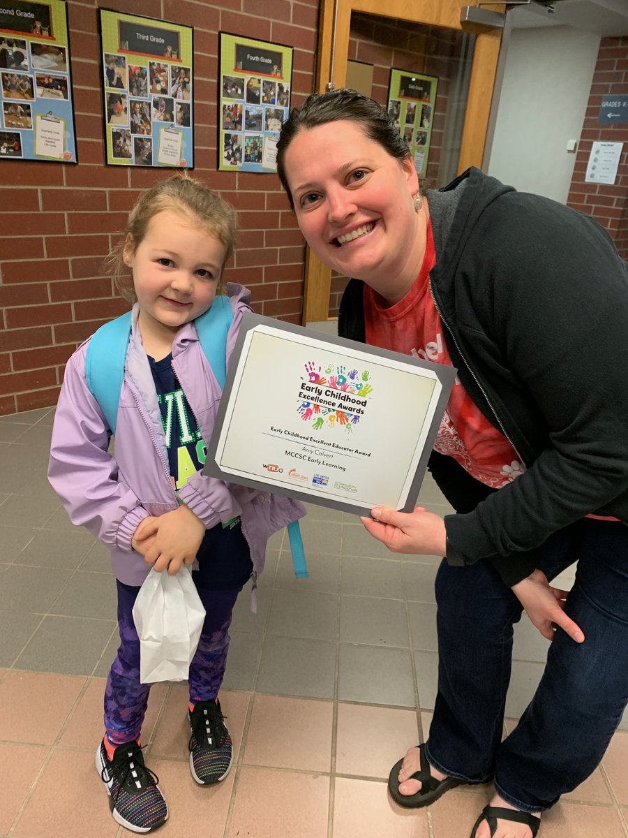 Congratulations to Mrs. Calvert, who is being recognized with an Early Childhood Excellent Educator Award! <a href="/MCCSC_EDU/">Monroe County CSC</a>