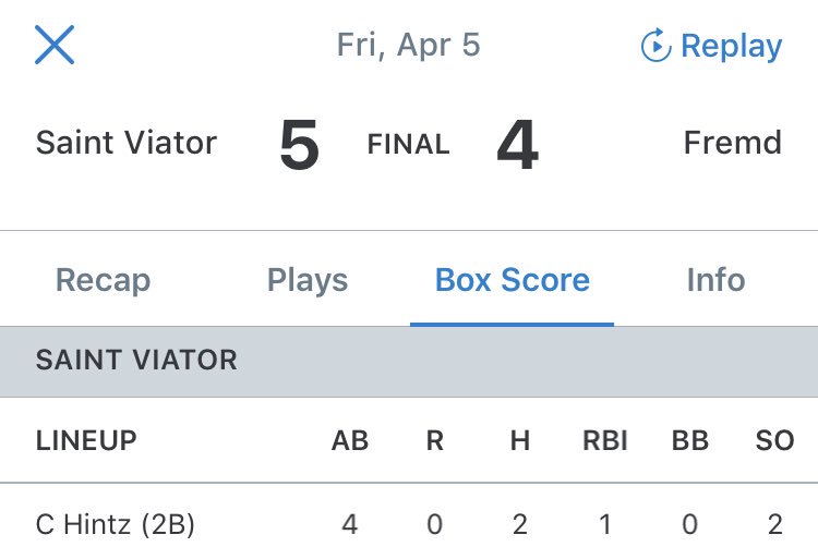 ITBMarucci's tweet photo. HUGE shoutout to ‘22 SS Casey Hintz for earning the varsity start today at 2B for @ViatorBaseball. https://t.co/Xl7rL2sGLO