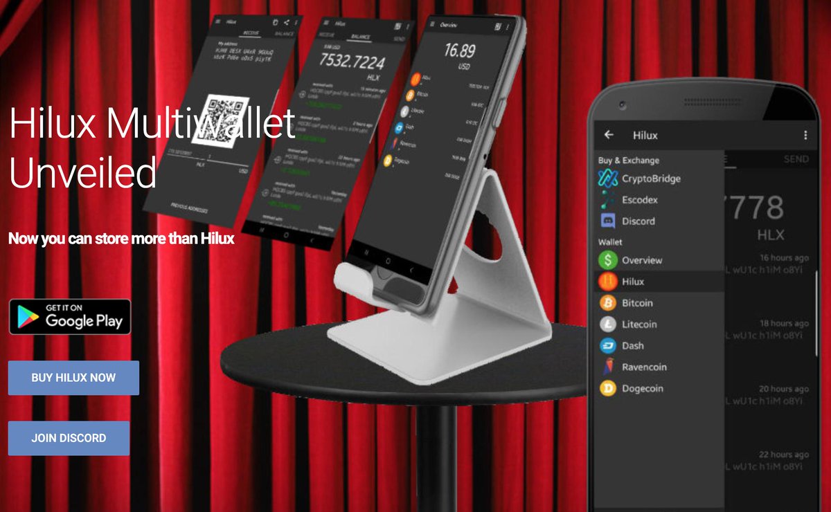 altcoinglobal's tweet image. 💰5 $HILUX Masternodes #Giveaway!💰
(5 winners get 1 MN!)

To enter: 
✅Follow @HiluxC 
✅Retweet/like/tag a friend
✅Install/5 star rate HLX Android wallet: play.google.com/store/apps/det…
✅Post a screenshot in #AltcoinGlobal discord: discord.gg/RUhsCtb   

Winners picked 4/12/19