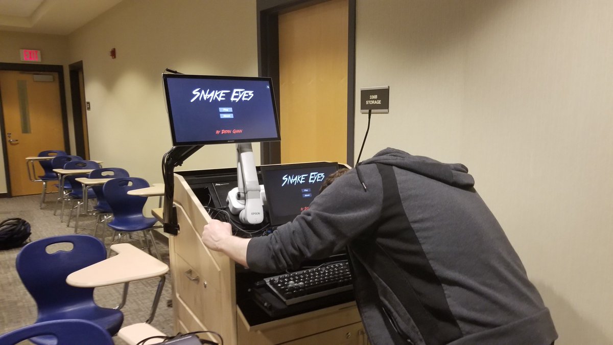 UGDClub's tweet photo. We had a fantastic time with @UConnGamingClub tonight! Some of our members demoed their projects, and got to discuss feedback with the players. Thanks again to the gaming club for having us!
#gamedev #gamedevclub #UconnGaming #Infinifort #SnakeEyes https://t.co/QJgEhHKDEu