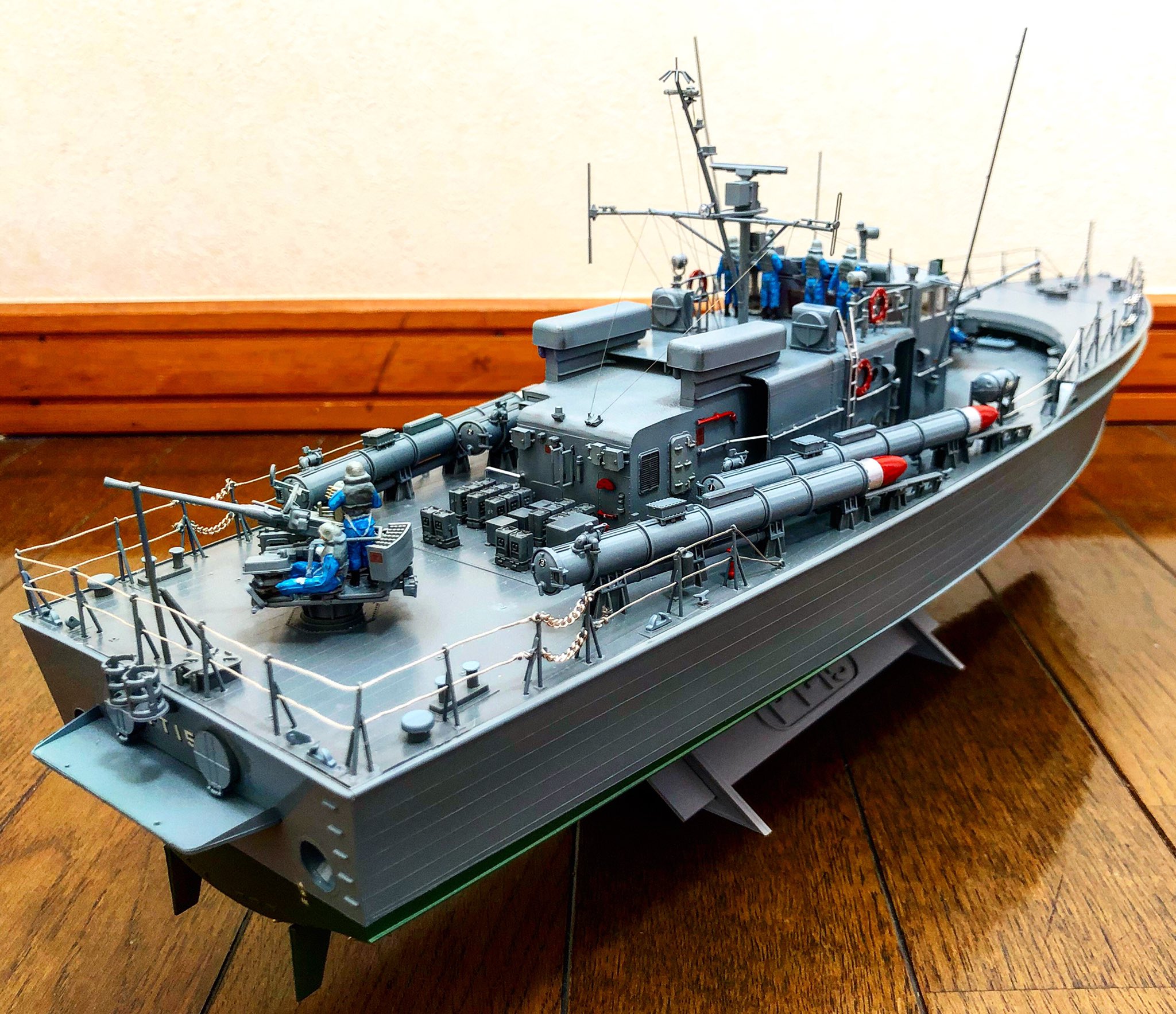 トップのマサ в X: „タミヤ 1/72 海上自衛隊 魚雷艇 PT-15 完成