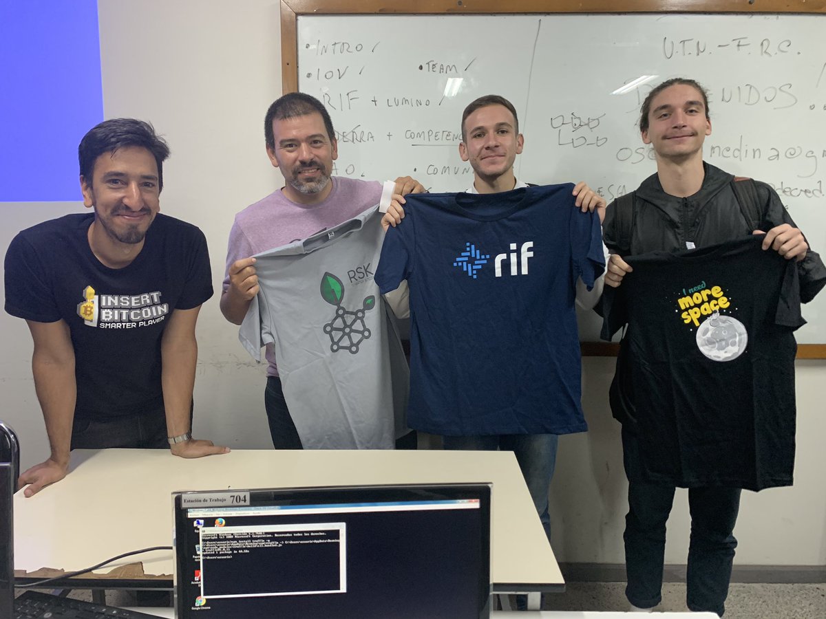 sebaleoperez's tweet photo. Y acá los ganadores del único e irrepetible sorteo workshop unplugged del #bitcoinday_COR @BitcoindayLa @RSKsmart @rif_os https://t.co/dAAZEKk7fs