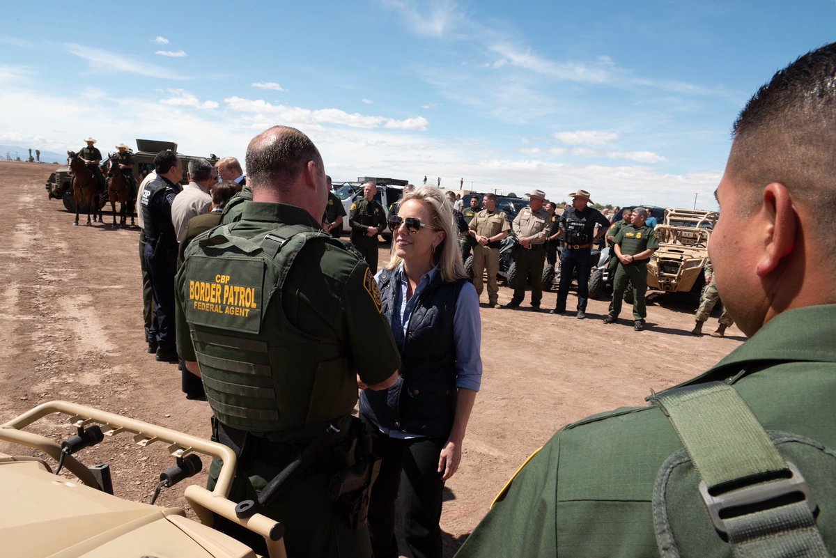 .@POTUS recognized that the situation at our southern border is a true emergency—now we’re engaged in a full-fledged emergency response. @POTUS and I call on Congress to do the same: treat this like the crisis it is & act with urgency to fix the legal loopholes causing the chaos.