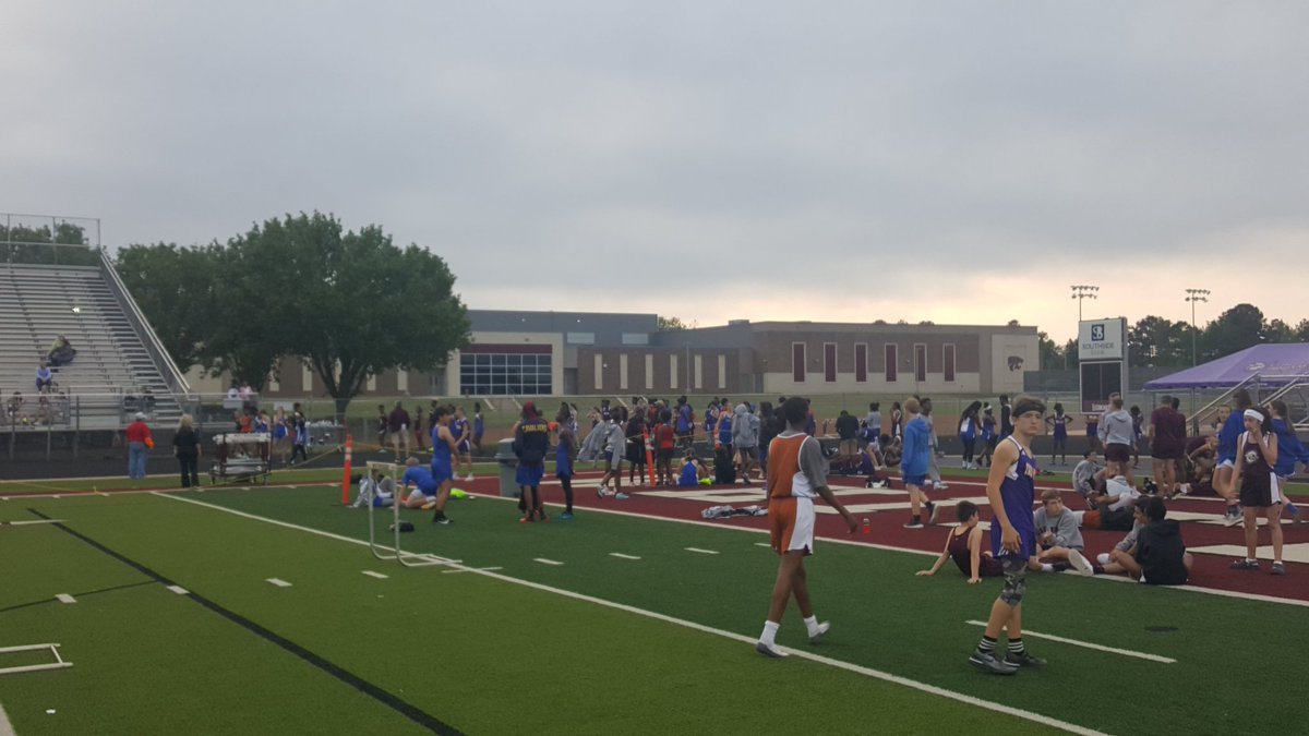 HubbardHuskies's tweet photo. If you are not in Whitehouse you are missing you Huskies and @ladyhuskyATH do work at the 2019 Jr. High Track Championships. #huskymentality #pride #hardwareearned #orangepride https://t.co/aFU3n7P0Dn