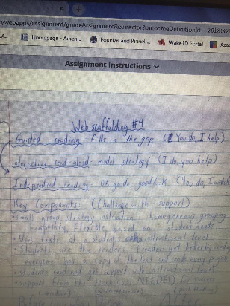 stacy_bigham's tweet photo. Yes, guided reading DOES fill the gap...for all! #read3302 @ECURead #module4 https://t.co/BwpwFriVuk