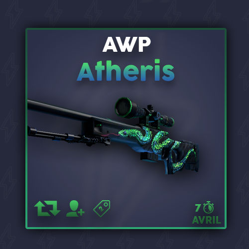 Roknarr's tweet photo. 🌊 Giveaway de la nouvelle "AWP l Atheris" ! 🌊

- RT + Follow @Roknarr
- Tag 2 friends
- Case Opening Prisma : https://t.co/k3fTn5dvJa

Tirage parmi les RT en live dimanche soir (22h30) sur https://t.co/rZVOBU1jIW https://t.co/1AClaEv4Z8
