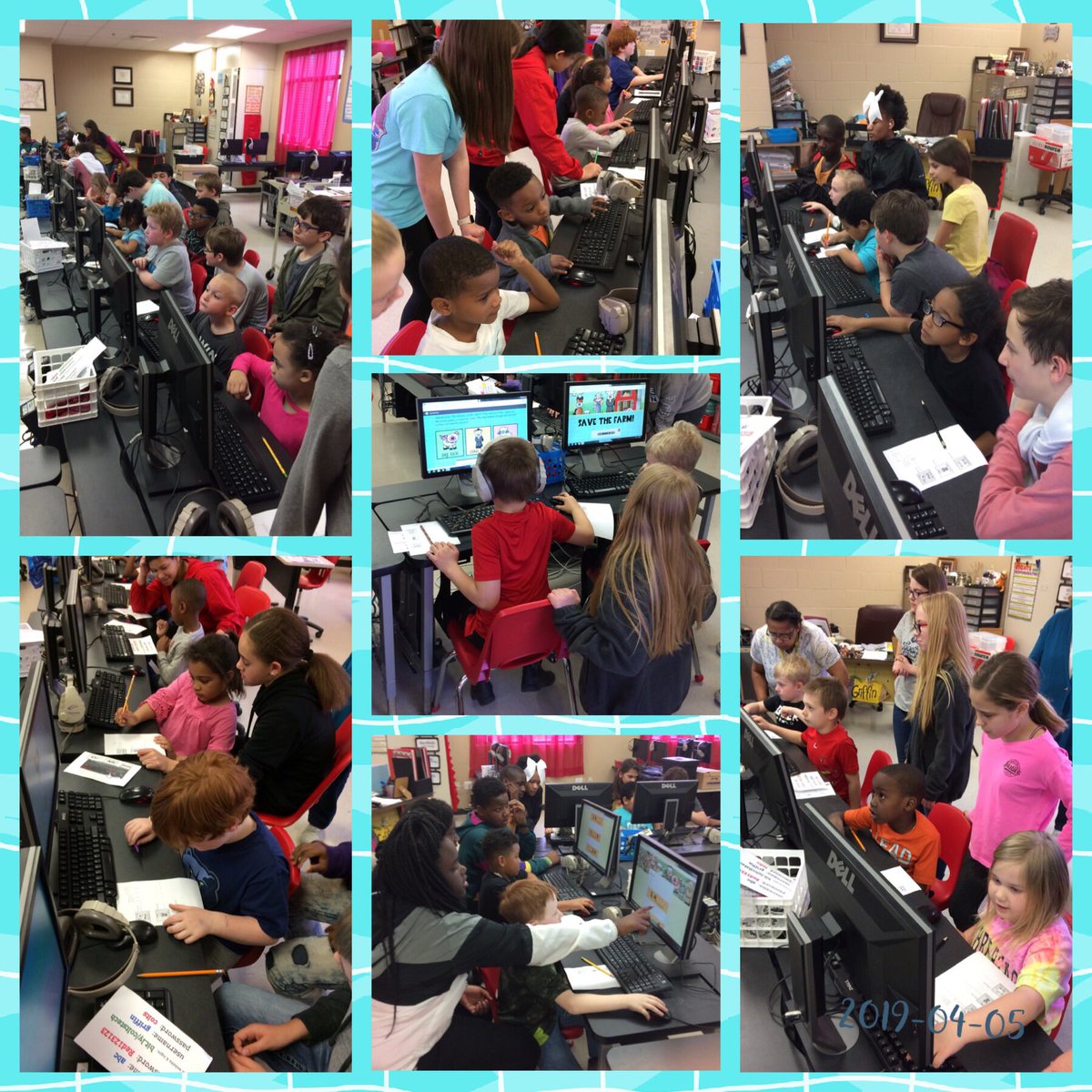 evagriffin10's tweet photo. Thanks to my awesome 6th gr for helping Kindergarten with their first ever digital breakout game this week. We saved the farm!!! (and we made some new friends)π#ComputerLabFun #ColtPride #WeAreRivercrest @RivercrestSD https://t.co/toIzm0zO9L