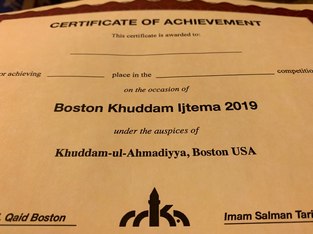 MKA_Boston's tweet image. “I want to bring the attention  of the youth of Jama’at to this matter that The Ahmadiyya Movement has been given the responsibility of creating a grand spiritual revolution in the world.” 
- Hz Khalifatul Masih II (ra)

Majlis Khuddam-ul-Ahmadiyya Boston local Ijtema 2019