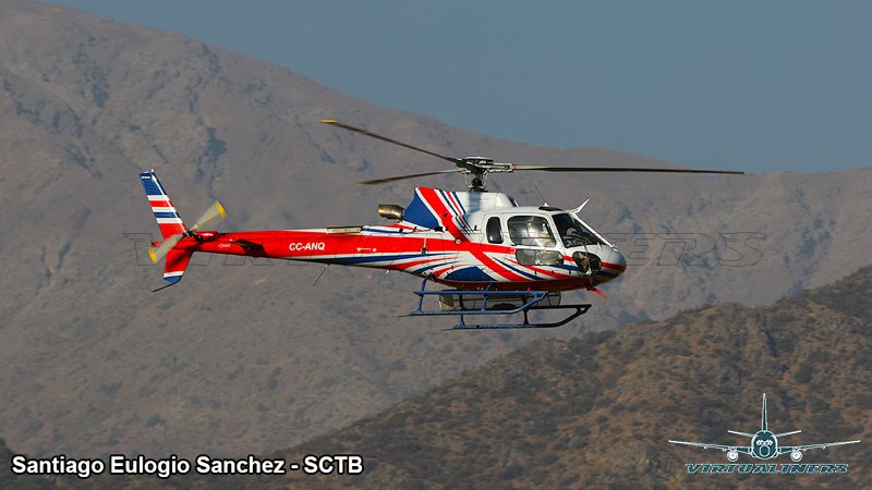 Airbus Helicopters AS350 B3e Ecureuil, CC-ANQ with a nice British scheme on approach to Eulogio Sanchez Airfield (SCTB).

Long lives the Queen 😆

#AvGeek #SCTB #aviationphotography #SpottersChile #virtualiners #planespotting <a href="/avgeekyyz/">Plane Spotting</a> #Ecureuil #helicopter