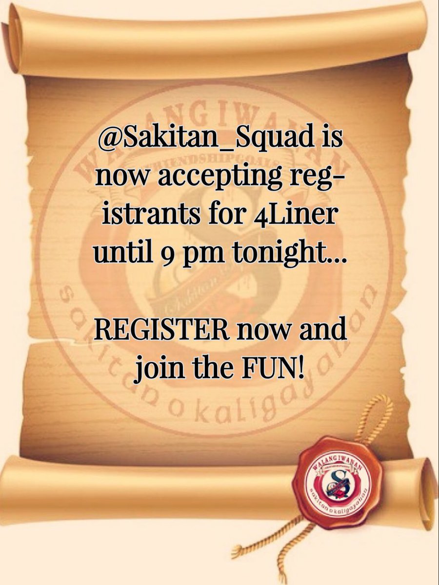 <a href="/FlakesofSilver/">💔愛💜𝓡𝓪𝓮 𝓝𝓲 𝓚𝓾𝓵𝓮𝓽𝔃 ⁷ᴳ𓆩ᥫ᭡𓆪 ʟᴏ(ꪜ)ᴇ ⟬⟭⟭⟬</a> <a href="/Sakitan1stSquad/">Sakitan1stSquad</a> <a href="/nkkpagpabagabag/">Nakakapagpabagabag</a> <a href="/chocolatesRblue/">Bluē</a> @rowz2212 <a href="/kauwri06/">KAYE💜 SUPER BLESSED</a> <a href="/AIFam16/">Ang SALTIK Infinity</a> <a href="/AldubMDEast/">AD/MD_MiddleEast</a> <a href="/ADN_POETweets25/">ADN POETweets</a> <a href="/AMInaticsOFC/">AMInatics OFC ᴬᴰᴺ</a> <a href="/TeamKPTY_ORIG26/">TEAM👙 KAMPANTY👙 ᴬᴰᴺ</a> @Adminpwersa @Obra_ADN2018 <a href="/ofcnewscaster/">ADN NEWS DAILYᴬᴰᴺ👙</a> @powerof_06 <a href="/ChonaFebe/">Febe chona😘💕💖 thank you 4 loving me</a> <a href="/ofctrendsetter/">TEAM OAT ᴬᴰᴺ</a> <a href="/aldubmaiden/">AlDub❤️MaiDen Org ᴬᴰᴺ</a> @lynieg88 <a href="/ADNPerkyMessies/">♀𝒜𝒟𝒩 𝒫𝑒𝓇𝓀𝓎 𝑀𝑒𝓈𝓈𝒾𝑒𝓈♀️</a> <a href="/WDabuet/">❤WenRomania 🇷🇴❤</a> <a href="/JennyOcera/">ALDUB_Jennie ᴬᴰᴺ</a> <a href="/Barbarapunzala1/">Barbara punzalan</a> <a href="/CryingUnic0rn/">Yannie 🫰🏼</a> <a href="/sherrypie18/">❤️ S H E R R Y ❤️</a> @ALDUBThess16 <a href="/montenegro_emil/">LoloEmil</a> The long wait is over...

REGISTRATION for 4Liner is now officially open..😊
#ALDUBNationChooseHappiness 
💔SS💔102weeksary

@KesongMacho
@aldub_iyam 
<a href="/34thKingSniper/">CedWick 🦇</a> 
@sniper0729 
@DJGraphicsArts