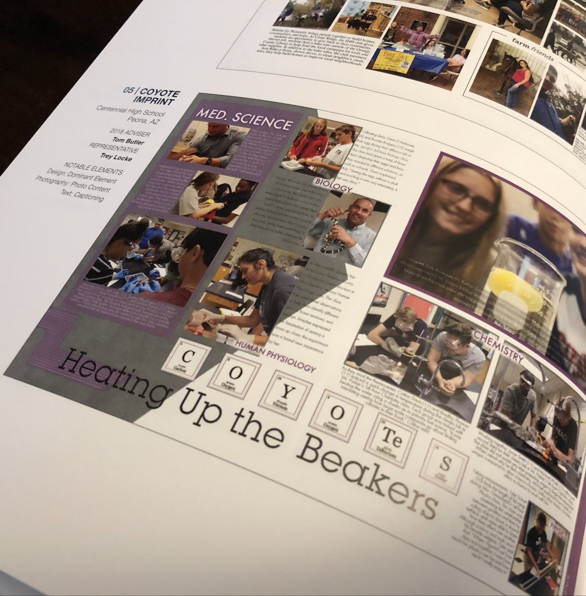 Peoria, AZ// Congratulations! <a href="/CoyoteImprint/">CeHS Coyote Imprint Yearbook</a> a well deserved placement in the 2019
Look Book!