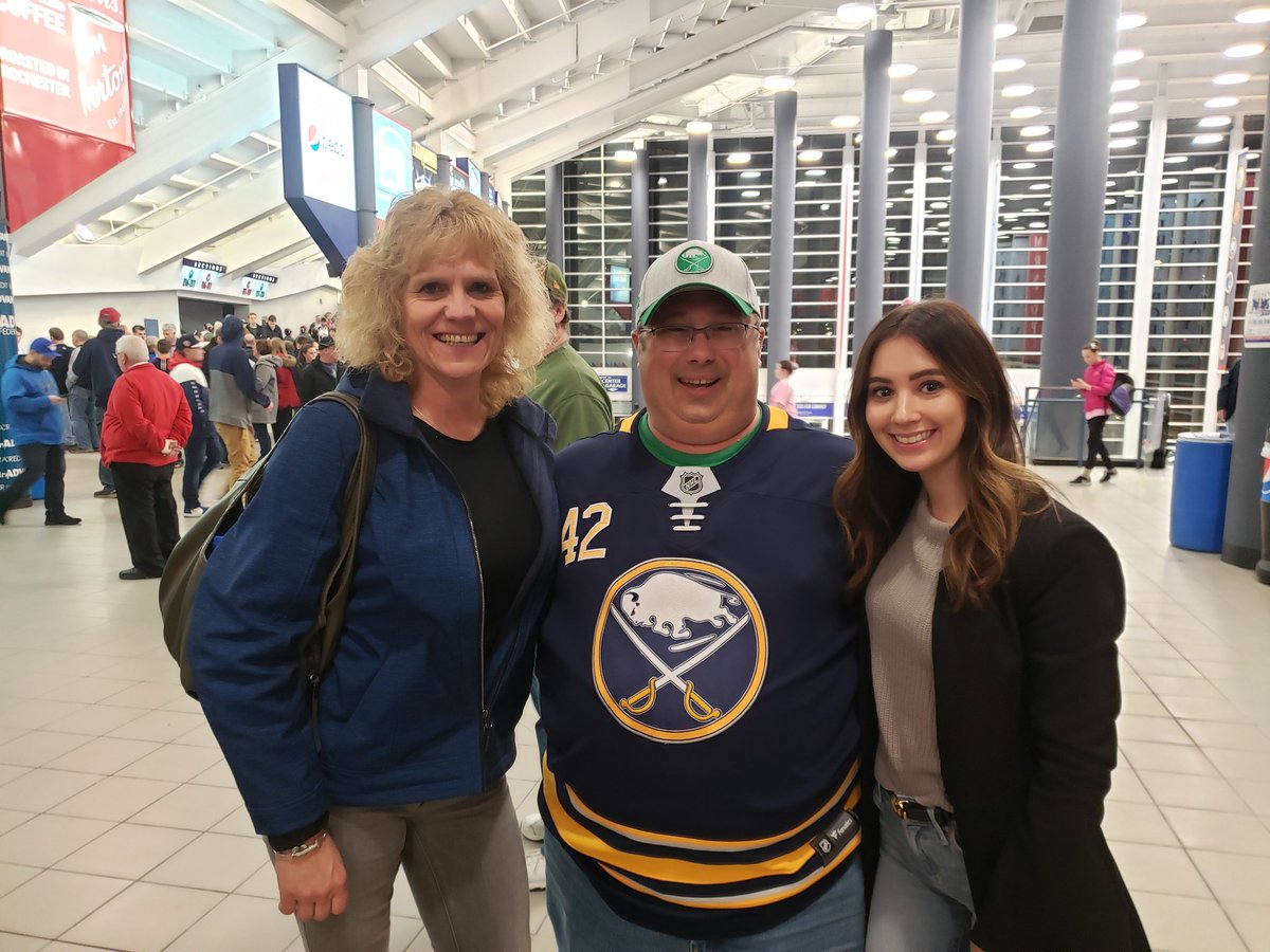 Got to meet <a href="/SeanMalone_13/">Sean Malone</a> Mom and girlfriend tonight at the <a href="/AmerksHockey/">Rochester Americans</a> game tonight! Very nice to meet you ladies! Go Amerks!