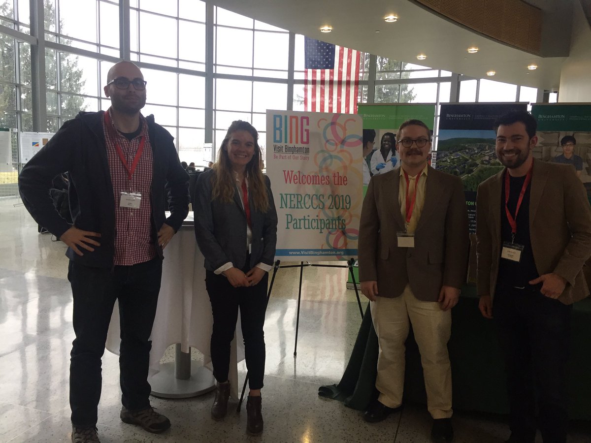 alexburnham2000's tweet photo. Had a great time at #NERCCS2019 with the Vermont crew @uvmvermont @uvmcomplexity thanks again to @BinghamtonCoCo https://t.co/s5Ax2pq9ky