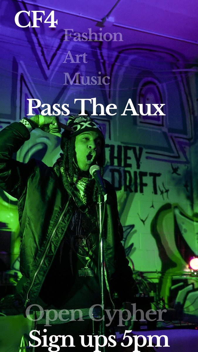 Seattle_FAM's tweet image. A lot of artists have inquired about performing or how to get booked! Pass The Aux at CF4 tomorrow night is your chance to show folks what you got. Join the cypher at 6:30 tomorrow!

tix at seattlefam.com 🎫