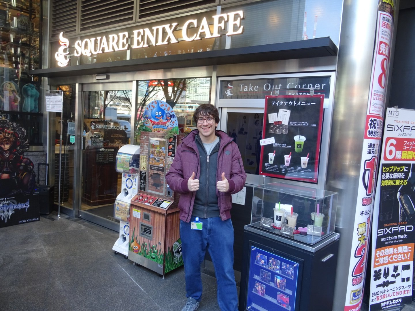 Square Enix Store, One Piece Store, and Thunderbirds Cafe